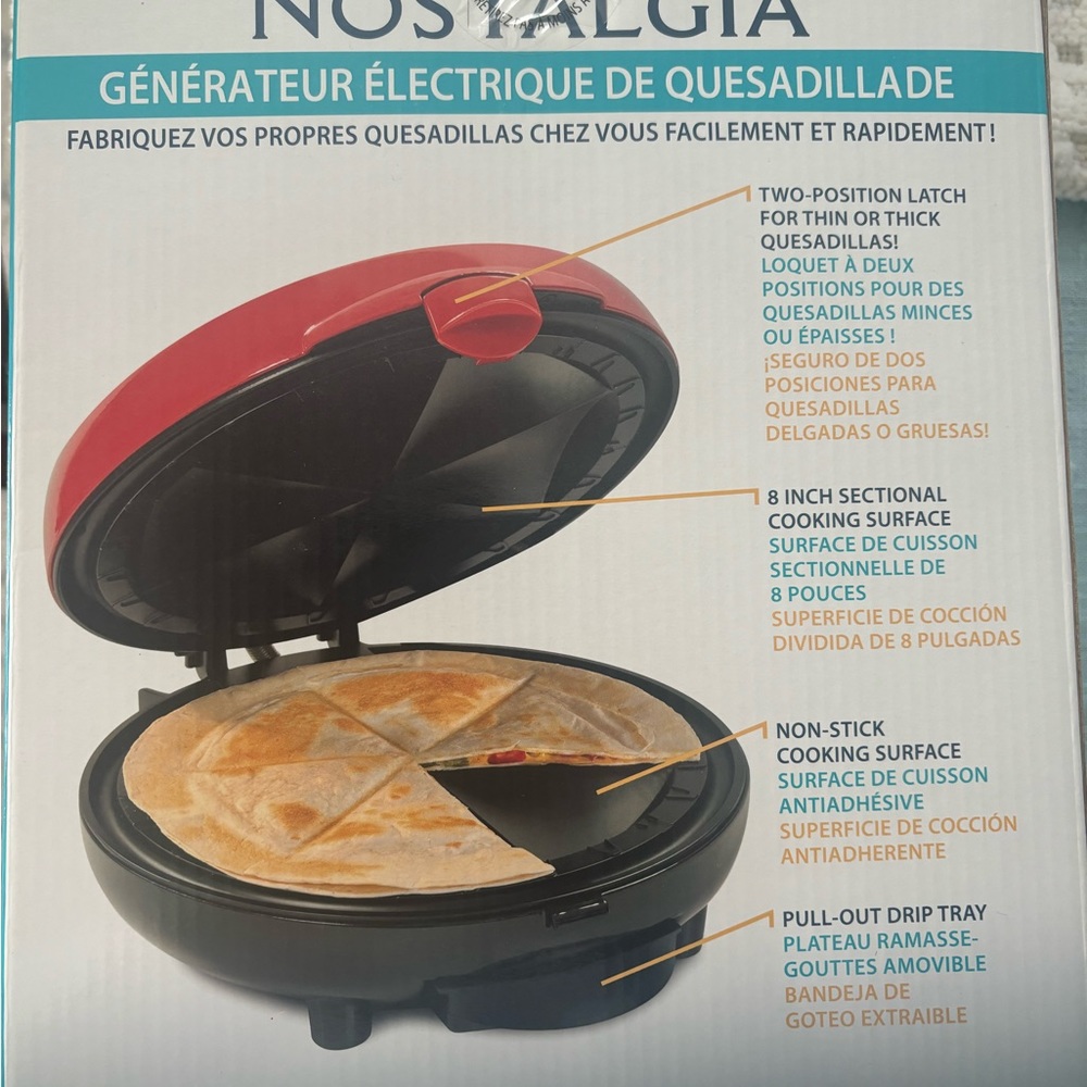 Nostalgia quesadilla maker